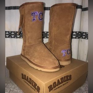 TCU embroidered wool lined Booties